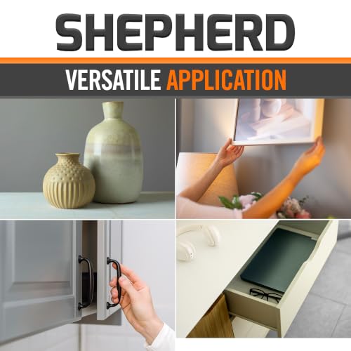 Shepherd Hardware 9957 3/8-Inch Self-Adhesive Felt Furniture Pads, 75-Pack, White