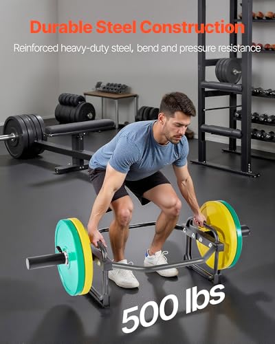 VEVOR Safety Squat Bar, 700 & 1500 LBS, Plus 500 LBS Hex Barbell Trap Bar, Ideal for Squats, Deadlifts, Lunges, Rehab - size: 500 Pounds