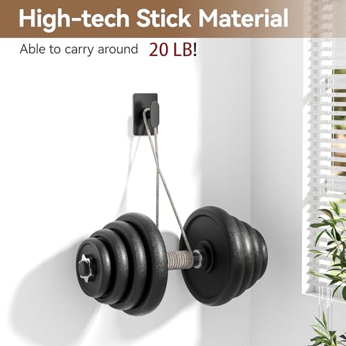 pickpiff Adhesive Towel Hooks: 20LB Extra Strong Wall Hanger, Black 8 Pack - color: Black, size: 8 Pack