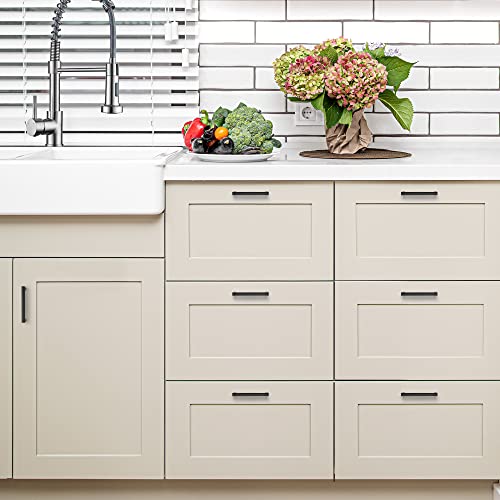 Ravinte Matte Black Cabinet Pulls Slim Cabinet Handles 3-3/4 Inch 30 Pack - size: 3-3/4" Hole Center