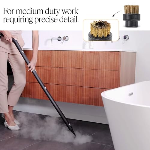 Dupray Small Brass Brushes - Accessories for Dupray Steam Cleaner