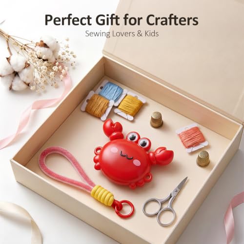 Cute Red Crab Fashion Measuring Tape 79", Sewing Gifts w/Keychain - color: A3-Red Crab