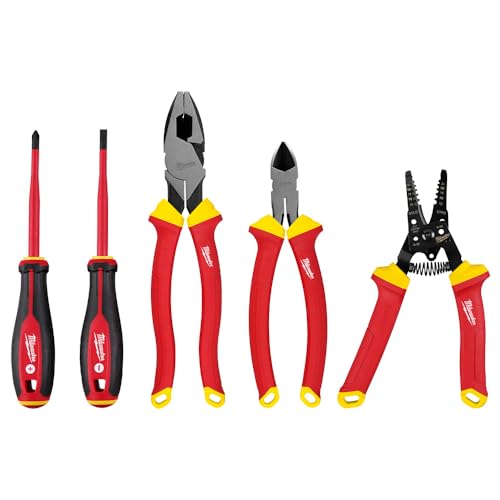Milwaukee 5PCS Insulated Screwdriver and Pliers Kit 1000V 48-22-2215