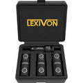 LEXIVON Impact Socket Set, 6 Total Lug Nut Size | Innovative Flip Socket Design Cover Most Commonly Inch & Metric Used Sizes | Cr-Mo Steel = Fully Impact Grade (LX-111) - style: 6 Lug nut sizes