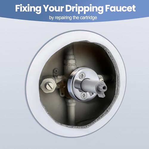 Cartridge Repair Kit with Faucet Handle, Compatible with Bradley-Cole, and Kohler, Fits Single Handle Faucets for Bathroom and Bathtub Applications
