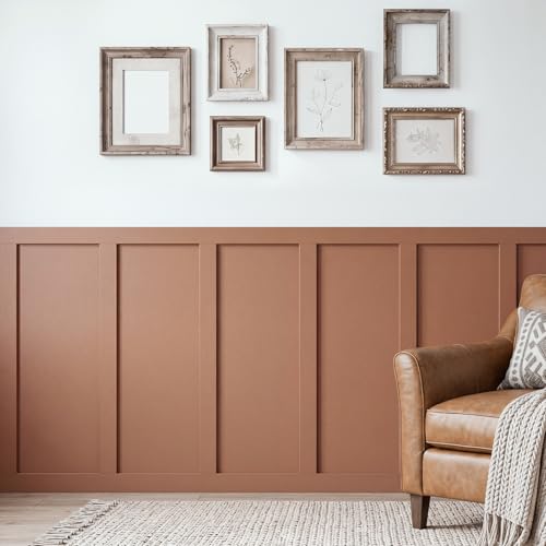 INMOZATA Premade Board and Batten Wall Panel Kit, Wainscoting Panels