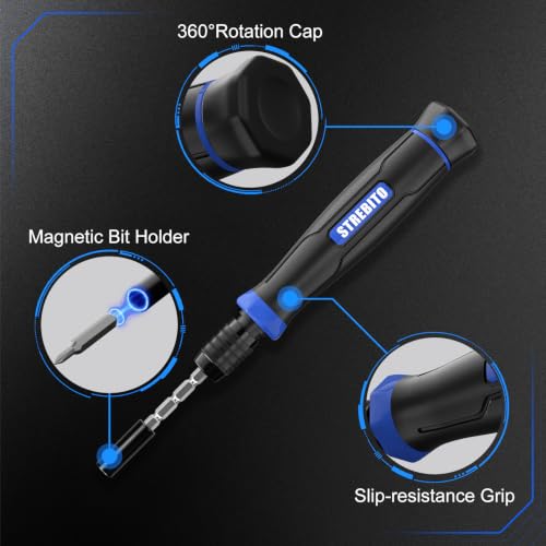 STREBITO Precision Screwdriver Set 153 in 1 Small Magnetic Screwdriver Set - color: Blue