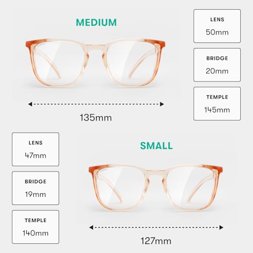 Stoggles Square Z87.1 Certified Polycarbonate Safety Glasses, Anti-Fog - color: Peach, size: Medium