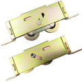 Sliding Patio Door Tandem Roller Assembly for Guardian Glass Doors, 1-1/4" Steel Ball Bearing, 5-3/4" Hole Centers, Edge Adjustable, 2 Pack - style: Edge Adjuster