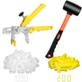 DGSL 1/16 Inch Tile Leveling System, 1000 Tile Spacers and 200 Tile Wedges - size: 1/16 Inch * 1000 Clips