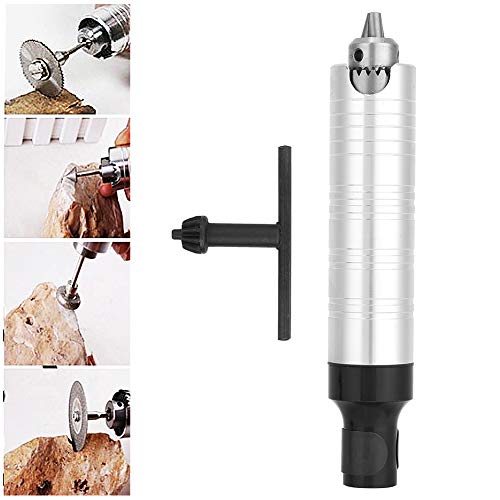 Stainless Steel Handpiece Chuck, Flex Shaft Rotary Tool, 0.3-4mm Drill Chuck Key for Flexible Shaft Grinding Machine Handle Tool