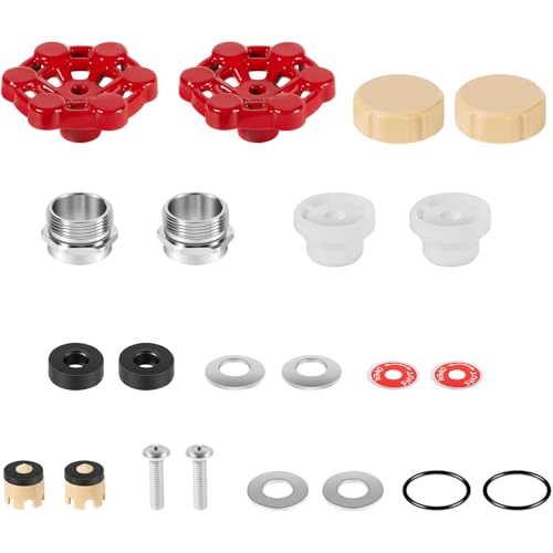 ASSE 1019-A Repair Kit for Anti-Siphon Frost-Free Sillcock Valves, Universal Outdoor Faucet Repair Kit Including VACVBKX1B Vacuum Breaker Kit and Metal Handle (2 Pack)