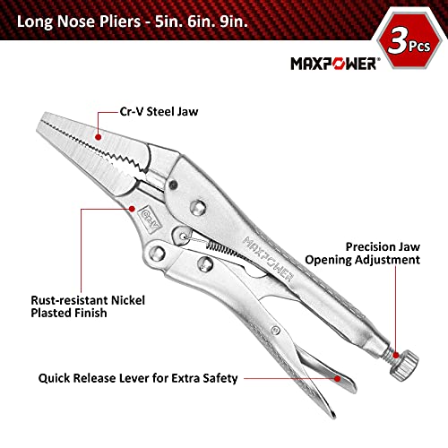 MAXPOWER 15-Piece Locking Pliers & Welding Clamps Set with Tool Bag