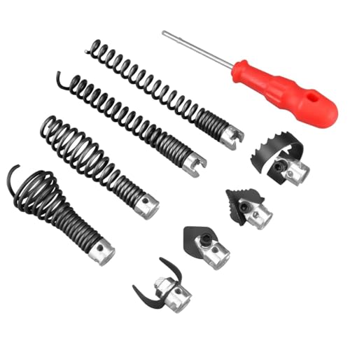 9-Piece Drain Snake Attachment Kit for Heavy-Duty Cables — Professional-Grade Tools for Experts & DIYers. Compatible with K-400,C-4,C-6,C-7,C-8,and C-9 Models. Includes 4 Cutters and 4 Spirals. - style: 16mm