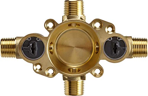 KOHLER K-8304-KS-NA Rite-Temp Pressure-Balancing Valve Body and Cartridge Kit with Service Stops, Shower Valve System, 5.0 GPM, Simple Installation & Maintenance - style: 8304-KS-NA