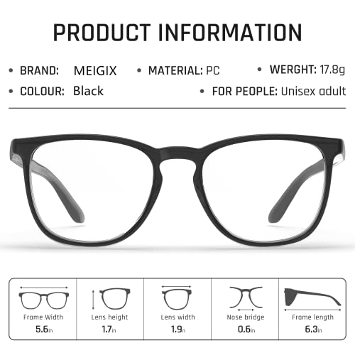 Stylish Safety Glasses, Clear Anti-Fog Anti-Scratch Protective Glasses For Men And Women - color: Black