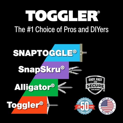 TOGGLER SNAPTOGGLE BA Toggle Anchor with Bolts, 10 Pack - size: 3/16 w/ Round Head Bolts