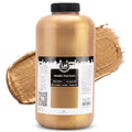 Metallic Wall Paint 67.62 fl oz - Antique Gold - Stunning Metallic Shine for Stylish Interiors, Easy to Apply, Water-Based, Perfect for Creative Wall Designs & DIY Projects - color: Antique Gold