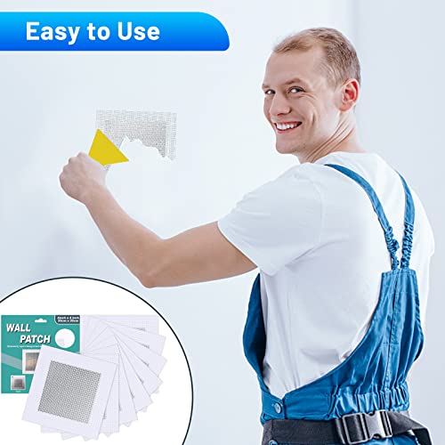 Mckanti 8 Pack 4 Inch Drywall Repair Kit, Aluminum Drywall Patch Wall Repair Patch Kit, Large Hole Patch Repair for Drywall,Heavy Duty Dry Wall Hole Repair Patch - color: 8 Pack 4 Inch Drywall Repair Kit