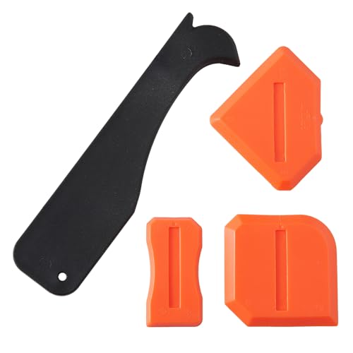4 Pieces Silicone Caulking Tools Compatible with Sealant Grout Finishing Sealing Orange Caulk Tool Kit Caulking Finishing Tools