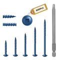 Kryonix #8 Pocket Hole Screws Assortment Kit, 600PCS in 5 Sizes - size: Assorted Sizes