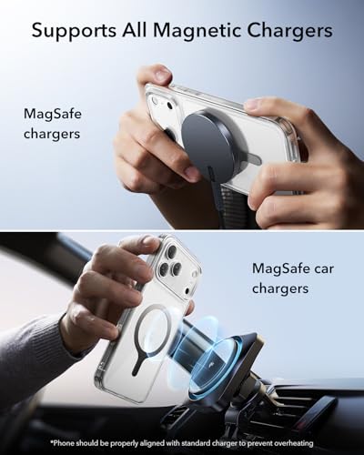 ESR for MagSafe Sticker, MagSafe Ring for iPhone 17, Samsung Galaxy - color: Black