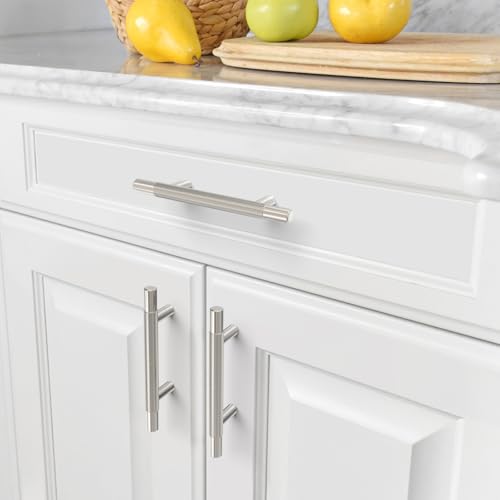 Amerdeco 10 Pack Brushed Satin Nickel Knurled Cabinet Pulls 3 Inch Hole Centers Kitchen Cabinet Handles Hardware Kitchen Handles for Cabinets Handles IH0006… - color: Brushed Satin Nickel, size: 3"/76MM Hole Center