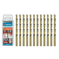 9/32 inch Cobalt Drill Bits (12Pcs), M35 HSS Metal Jobber Length Twist Drill Bit Set for Hard Metal, Stainless Steel, Iron, Copper, Aluminium, Brass, Plastic & Wood - style: 9/32 Inch