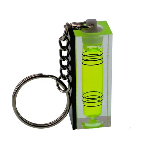 2 high-precision mini three line bubble level gauges, small household key hanging chain level ruler (magnetism, 44x15x17mm) - size: 44x15x17mm, style: magnetism