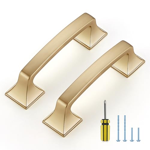 30 Pack Kitchen Cabinet Handles 3 Inch Champagne Bronze Cabinet Pulls - color: Champagne Bronze, size: 3 Inch Hole Centers