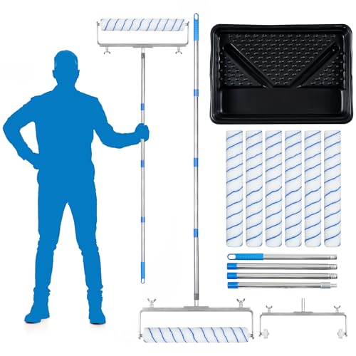 12 Pcs 18 Inch Paint Roller Kit with Tray