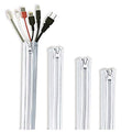 StangH Office Cable Management kit with Zipper 19 Inch, 4 Pieces -White - color: Greyish White, size: 19"L x 3.5"W-4PACKS
