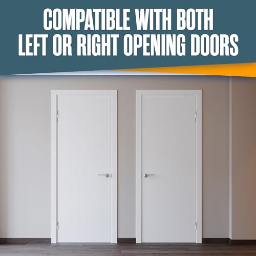 Self Closing Door Hinges Spring Loaded Automatic Closer 4 Inch Nickel 2Pk - color: Satin Nickel Finish, size: 4 Inch, 5/8 Radius