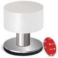 Door Stopper with Extra Sticker, Self-Adhesive Door Stop with Black Rubber Bumper & Stainless Steel Body - Heavy Duty Door Knob Wall Protector Sound Dampening for Home & Office Use - style: 1 Pack White