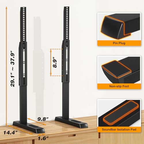 5Rcom Table Top TV Stand Universal for 35-88 Inch Flat & Curved TVs - size: 35-88inch