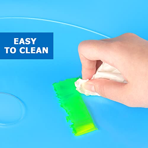 Tamaki 2 Pack Acrylic Paint Palette with Thumb Hole, 11.8 x 7.9 Inch - size: 11.8 x 7.9 inch