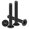 METALLIXITY M3-0.5x20mm Phillips Flat Head Bolts 304 Black 50Pcs - color: Black, size: M3-0.5x20mm