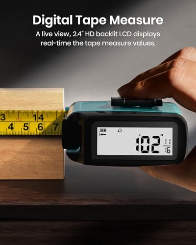 MILESEEY DT20 Digital Laser Tape Measure - color: Blue -Large Font