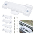 5PCS F2590 Window Sash Locks, White Sliding Window Latches - color: White