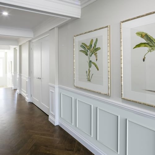 Melkus Peel and Stick Wall Molding Kit, 3 Sets 20" x 20"Precut Wainscoting Panels, Self Adhesive Molding Trims for Interior Wall Décor - size: 3 Set/20"x20"