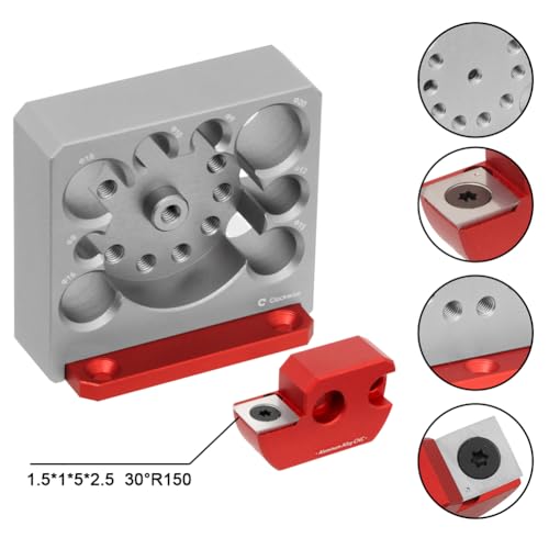 Adjustable Drill Milling Dowel Round Rod Auxiliary Tool with Carbide Blade, Electric Drill Milling Cylindrical Woodworking Tool Dowel Maker Jig with 8/9/10/12/15/16/18/20mm Holes,035G - color: Grey