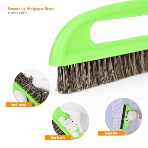 EHDIS Wallpaper Smoothing Tool Kit Wallpaper Smoothing Brush Large Wallpaper Squeegee for Applying Peel and Stick Wallpaper, Vinyl Backsplash Tile,Smoothing Wallcovering