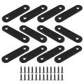 Hordion 12Pcs 2" Straight Bracket Stainless Steel Brace, Flat Mending Plate - size: 2 Inch, style: 12 Pcs