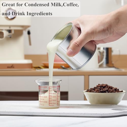 Ackers BORO3.3 2 oz Glass Measuring Cups with V-Shaped Spout, 2 Pack - size: 60 ML (2 Oz)-Pack of 2