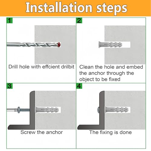 Down Wall Clips- 30 Sets Wire Shelf Brackets Loop -Closet Shelves Clips-Wire Shelf Back Wall Clip,Included Clips,Screws and Expansion Tubes ,Plastic,White,30 Sets (Pack of 1)