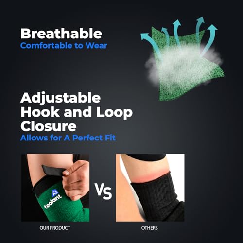 OriStout Cut Resistant Farmer Sleeves with Tumb Hole, Dark Green, 1 Pair | Arm Protectors for Thin Skin and Bruising, Arm Guards for Biting, Pet Grooming, Gardening, Welding, Kitchen, One Size - color: Dark Green (1 Pair) - Long, size: One Size