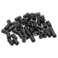 PATIKIL 120Pcs ABS Spacers 4mm ID, 7mm OD, 11mm Height Plastic Round Stud Spacer Black Nylon Washers Nut Unthreaded Rubber for M4 Screws Bolts Barrel - size: 4mm ID, 7mm OD, 11mm Height