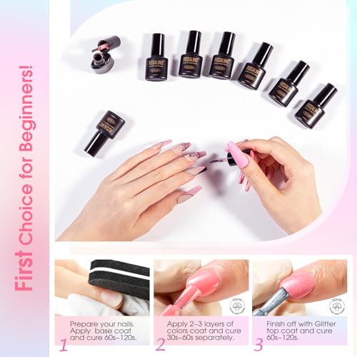 ROSALIND 30Pcs Gel Nail Polish Set, 26 Colors Macaron Pastel Gel Polish | with 3Pcs Glossy Matte Glitter Top Coat, Base Coat, Four Seasons Colors, Soak Off, UV Gel Nail Gift for Women - color: Multi-pastel