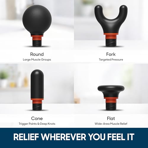 Sharper Image Powerboost Move Mini Percussion Massage Gun, Powerful & Quiet - color: Gunmetal Grey