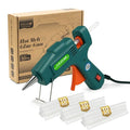 SHJADE Hot Glue Gun with 30 Glue Sticks, 20W Mini Hot Melt Gun Kit(Green) - color: Green